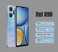 Itel A90 Smartphone 2025 – 4GB RAM, 64GB Storage, 5000mAh Battery, 6.6-inch Display